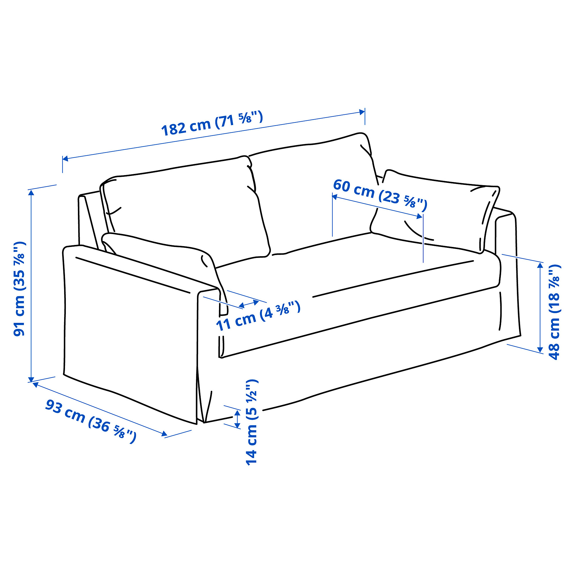 HYLTARP 2-seat sofa
