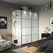PAX/MEHAMN wardrobe with sliding doors