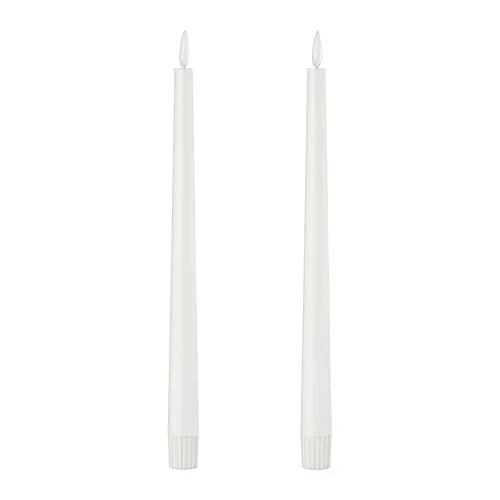 SMÅLOM - LED錐狀長燭燈，電池式 白色 | IKEA 線上購物 - PE992067_S4