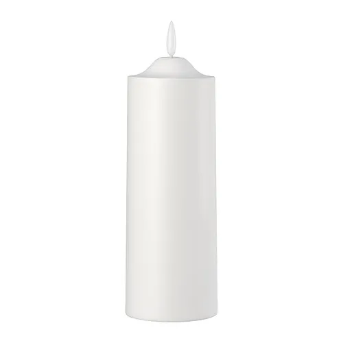 SMÅLOM - LED柱狀燭燈，電池式 白色，19 公分 | IKEA 線上購物 - PE992072_S4