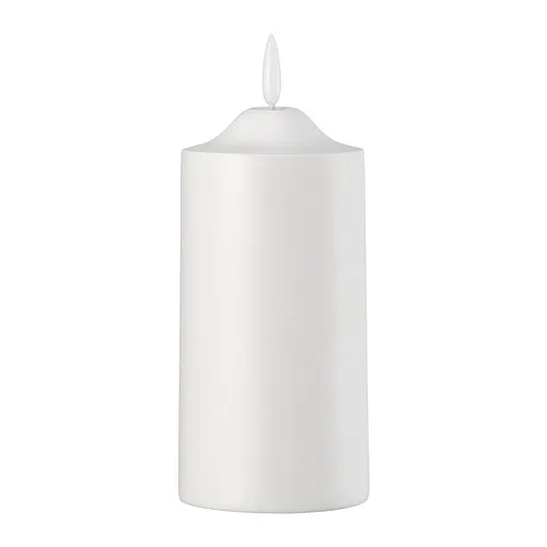 SMÅLOM - LED柱狀燭燈，電池式 白色，14 公分 | IKEA 線上購物 - PE992069_S4