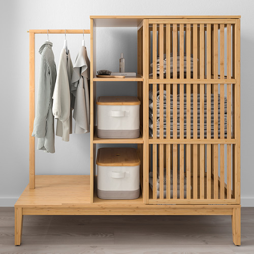 NORDKISA open wardrobe with sliding door