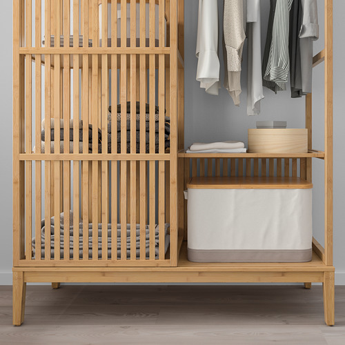 NORDKISA - 開放式滑門衣櫃, 竹 | IKEA 線上購物 - PE748769_S4