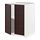 METOD - base cabinet with shelves/2 doors, white Askersund/dark brown ash effect | IKEA Taiwan Online - PE780794_S1