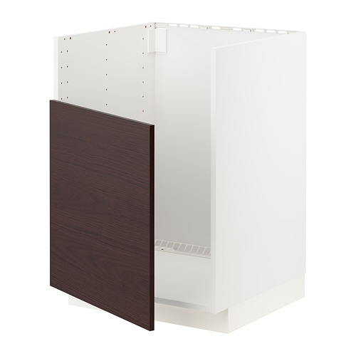 METOD - BREDSJÖN水槽底櫃, 白色 Askersund/深棕色 梣木紋 | IKEA 線上購物 - PE780817_S4