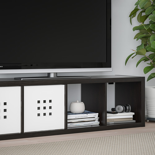 LACK/KALLAX - 收納組合附層板, 黑棕色 | IKEA 線上購物 - PE804527_S4
