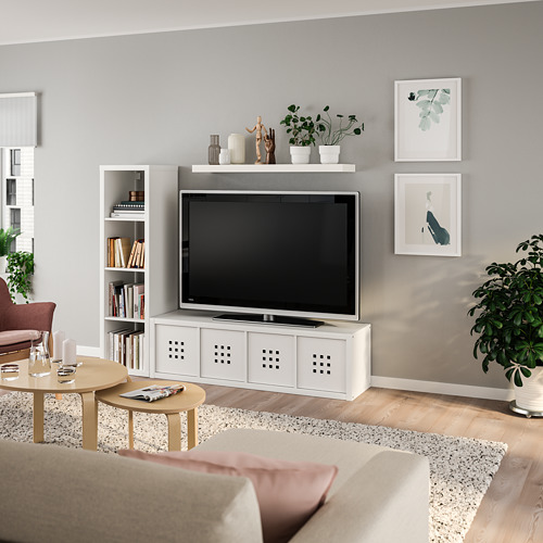 LACK/KALLAX - 收納組合附層板, 白色 | IKEA 線上購物 - PE804530_S4