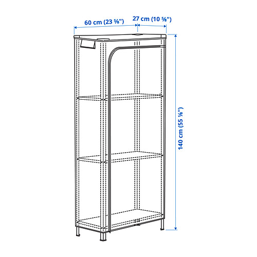 HYLLIS shelving unit with cover