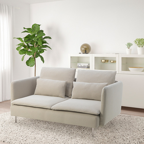 SÖDERHAMN - compact 3-seat sofa, Fridtuna light beige, 157x90x39 cm | IKEA  Taiwan Online