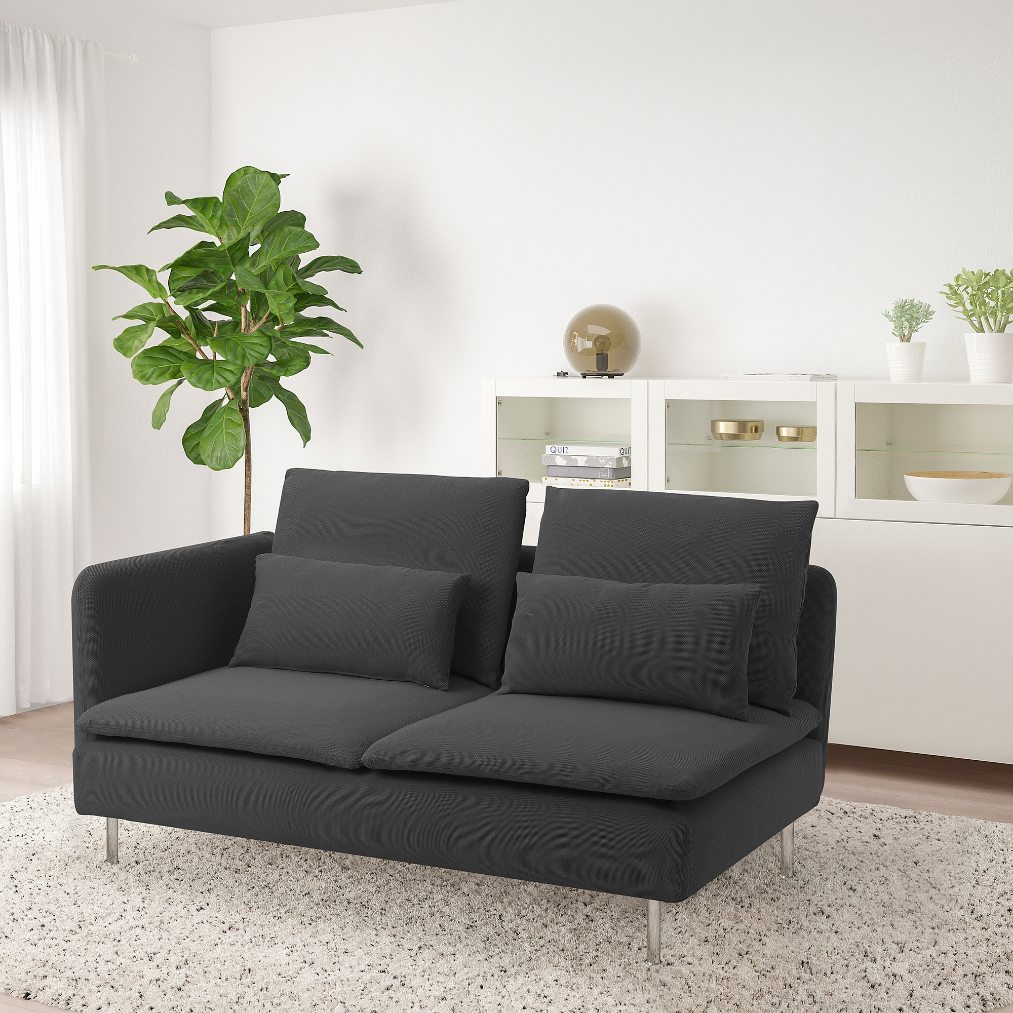 SÖDERHAMN compact 3-seat sofa with open end