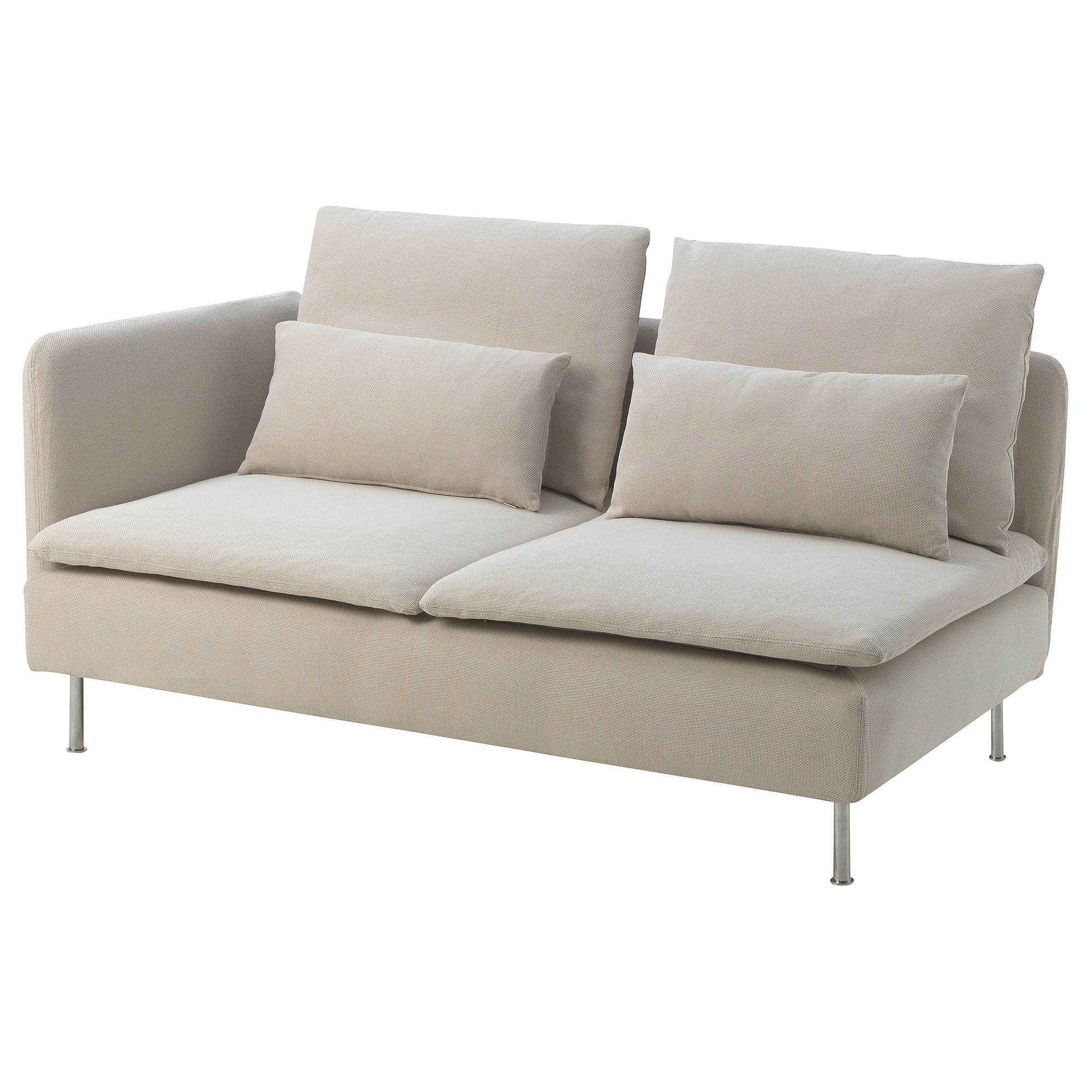 SÖDERHAMN compact 3-seat sofa with open end