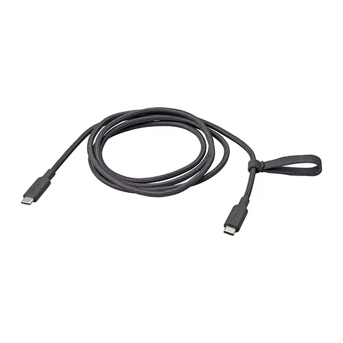 RUNDHULT - USB-C轉USB-C, 深灰色, 1.5 公尺/100 瓦特 | IKEA 線上購物 - PE924936_S4