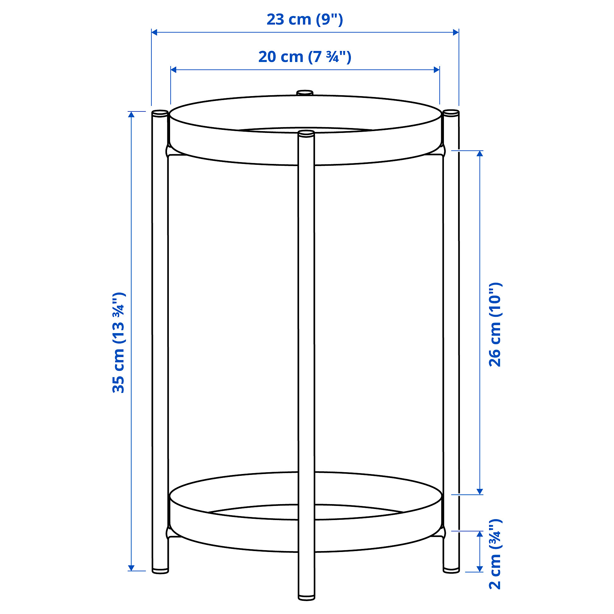 OLIVBLAD plant stand