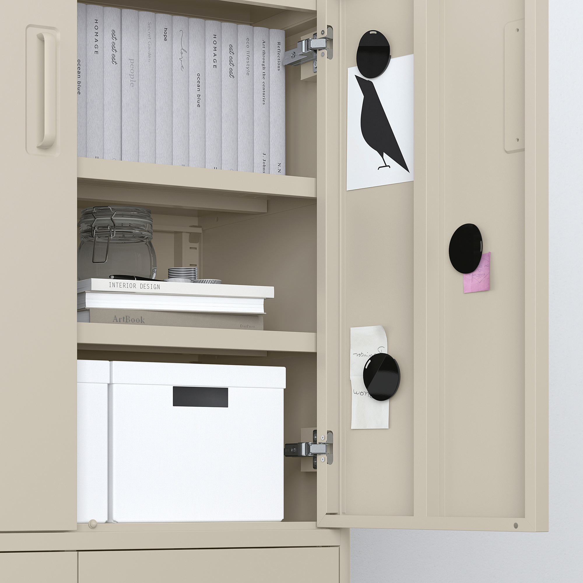 IDÅSEN cabinet with smart lock