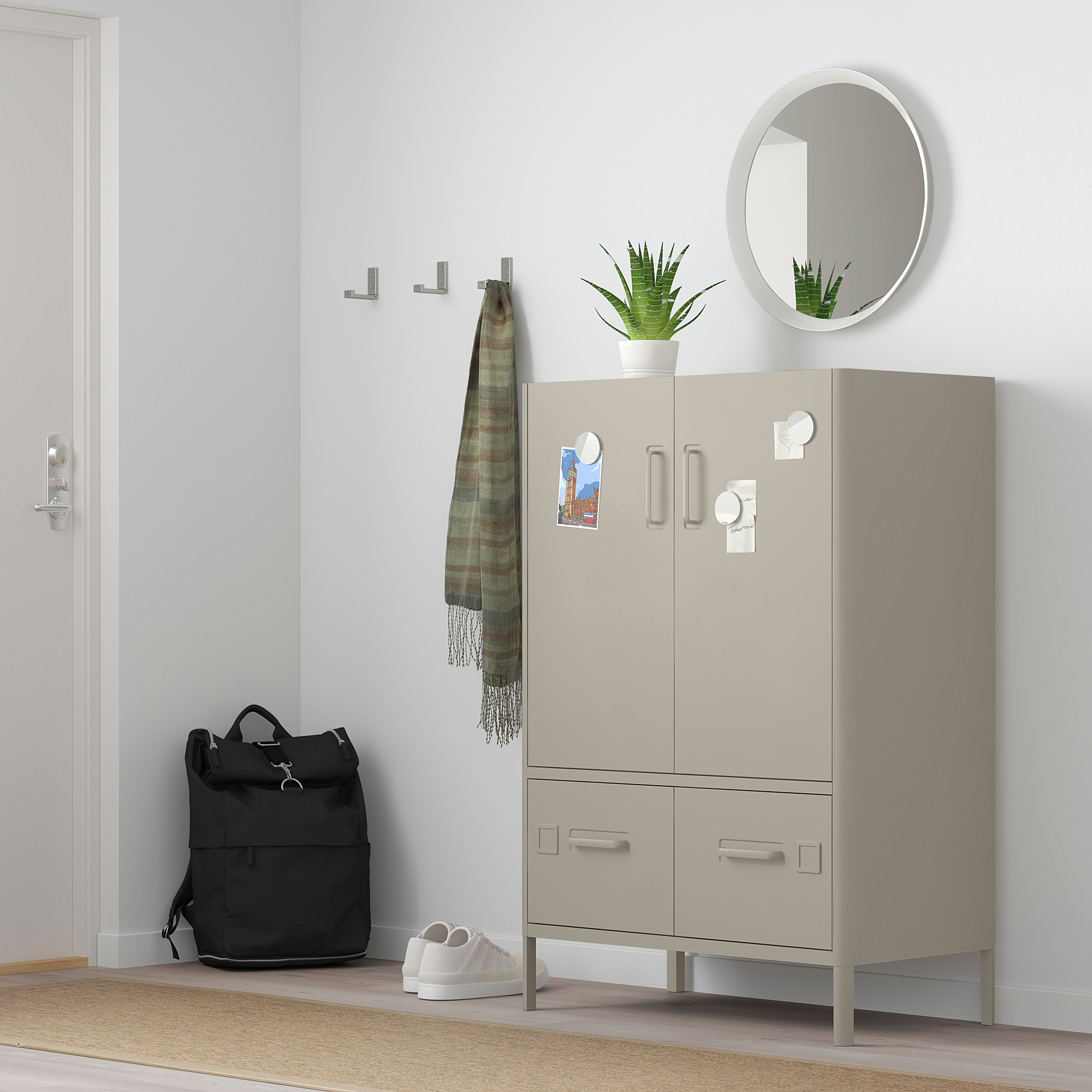 IDÅSEN cabinet with doors and drawers