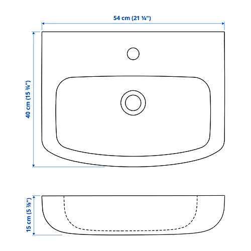 BJÖRKÅN single wash-basin