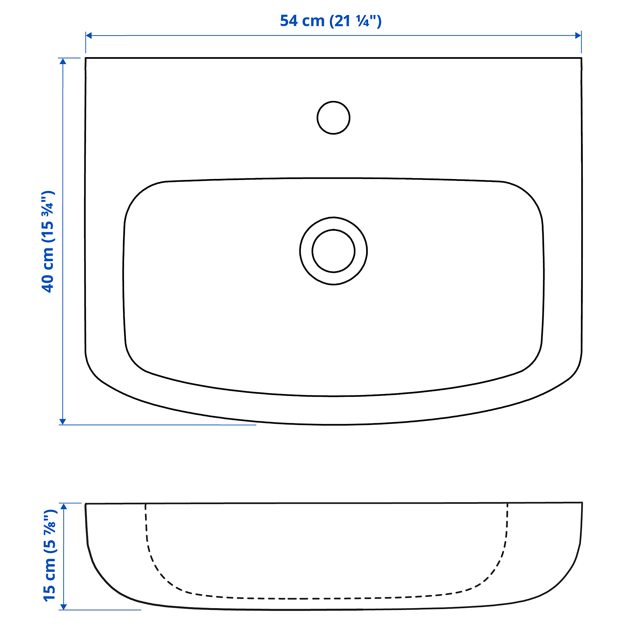 BJÖRKÅN single wash-basin