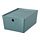 KUGGIS - storage box with lid, turquoise | IKEA Taiwan Online - PE804743_S1