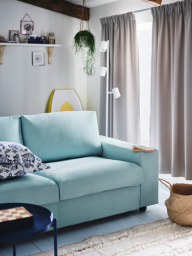 VIMLE - 2-seat sofa, with wide armrests/Saxemara light blue | IKEA Taiwan Online - PH177656_S4