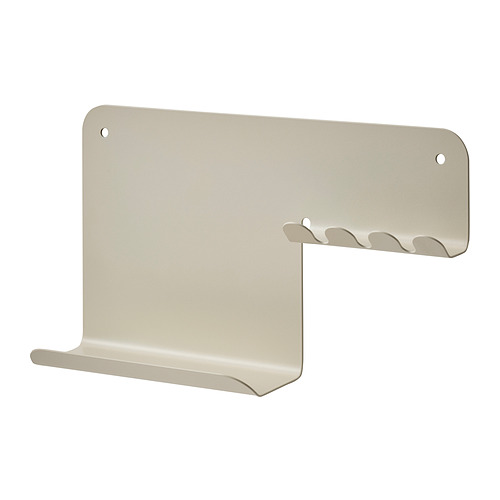 HAVREKROSS - 牆壁收納架附掛鉤, 淺灰米色, 23x13 公分 | IKEA 線上購物 - PE925019_S4