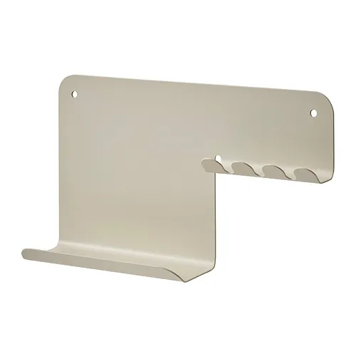 HAVREKROSS - 牆壁收納架附掛鉤, 淺灰米色, 23x13 公分 | IKEA 線上購物 - PE925019_S4