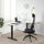 BEKANT - corner desk right sit/stand, white/black | IKEA Taiwan Online - PE714439_S1