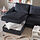 VIMLE - 3-seat sofa with chaise longue, with wide armrests Saxemara/black-blue | IKEA Taiwan Online - PH182197_S1