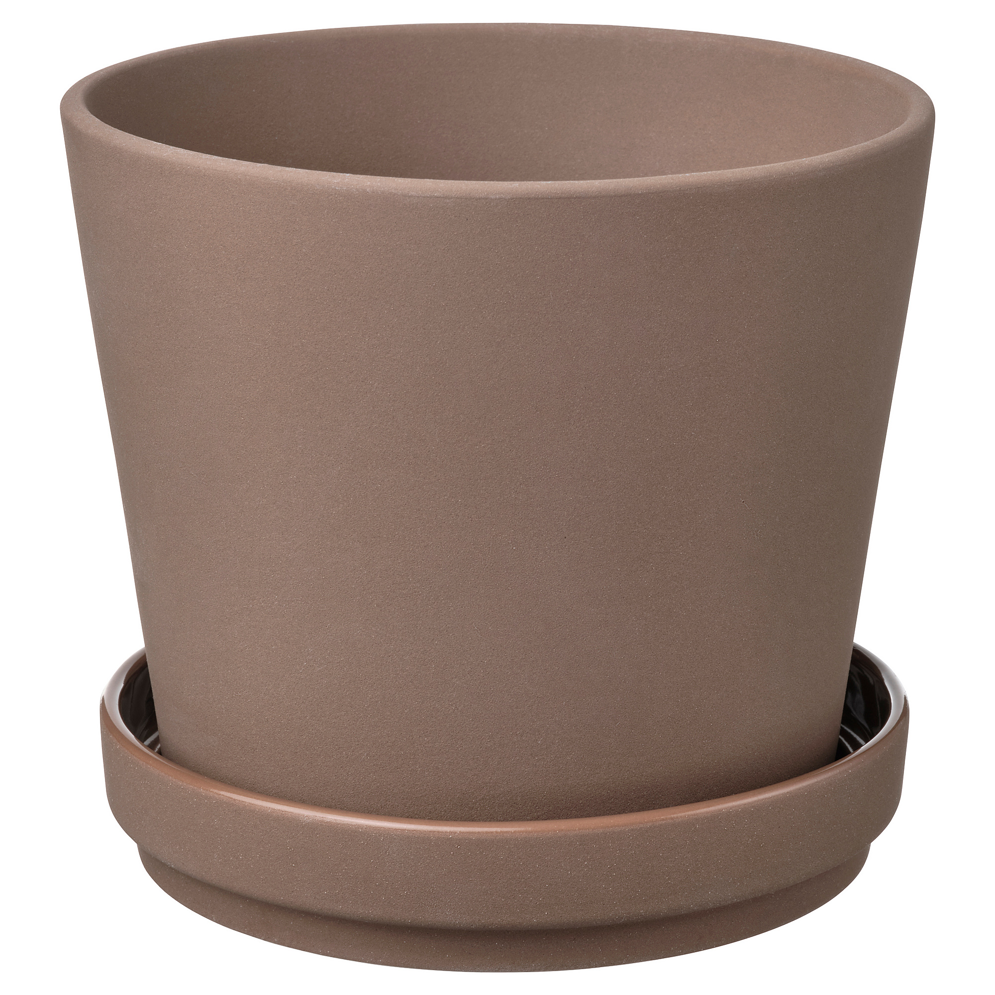 KLARBÄR plant pot with saucer