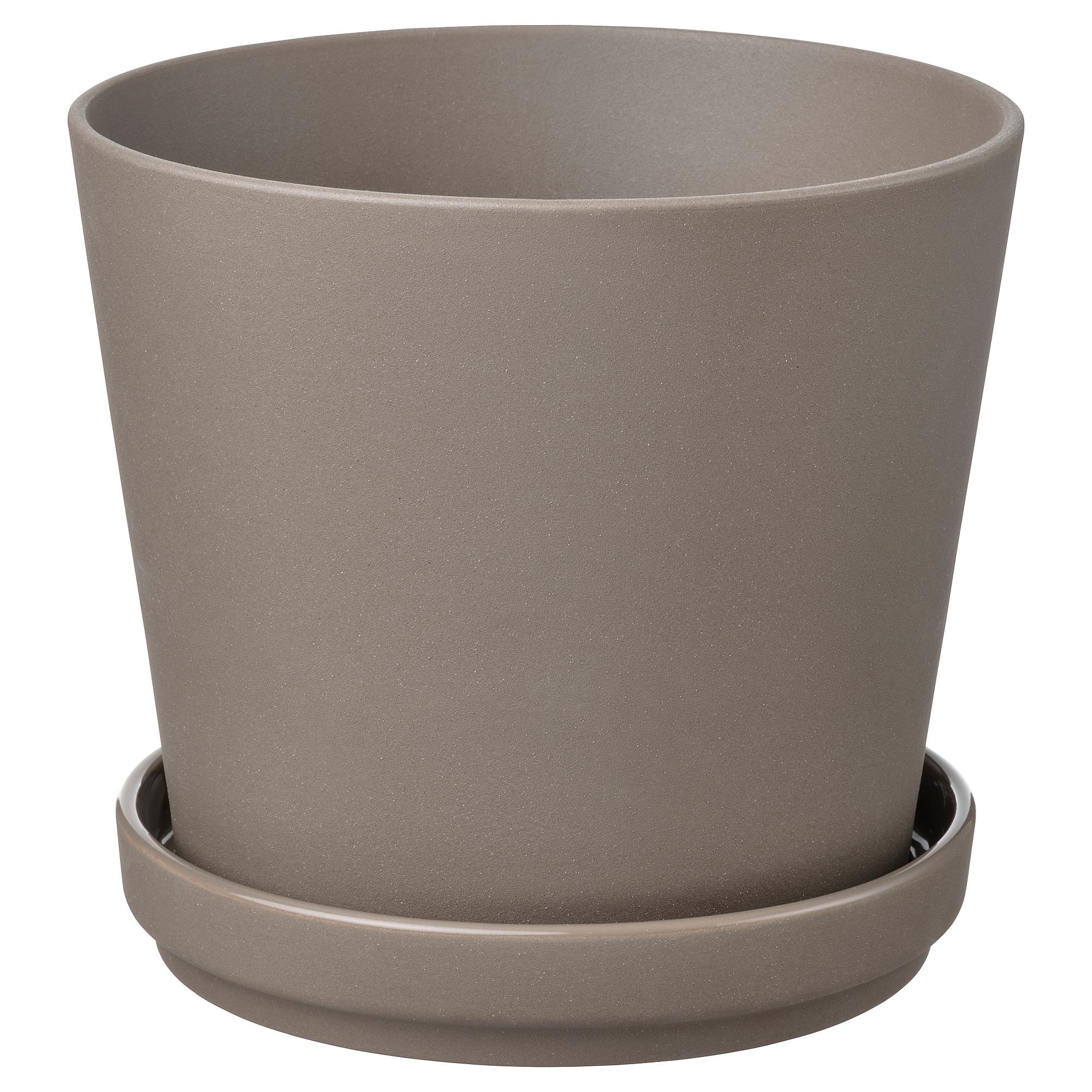 KLARBÄR plant pot with saucer