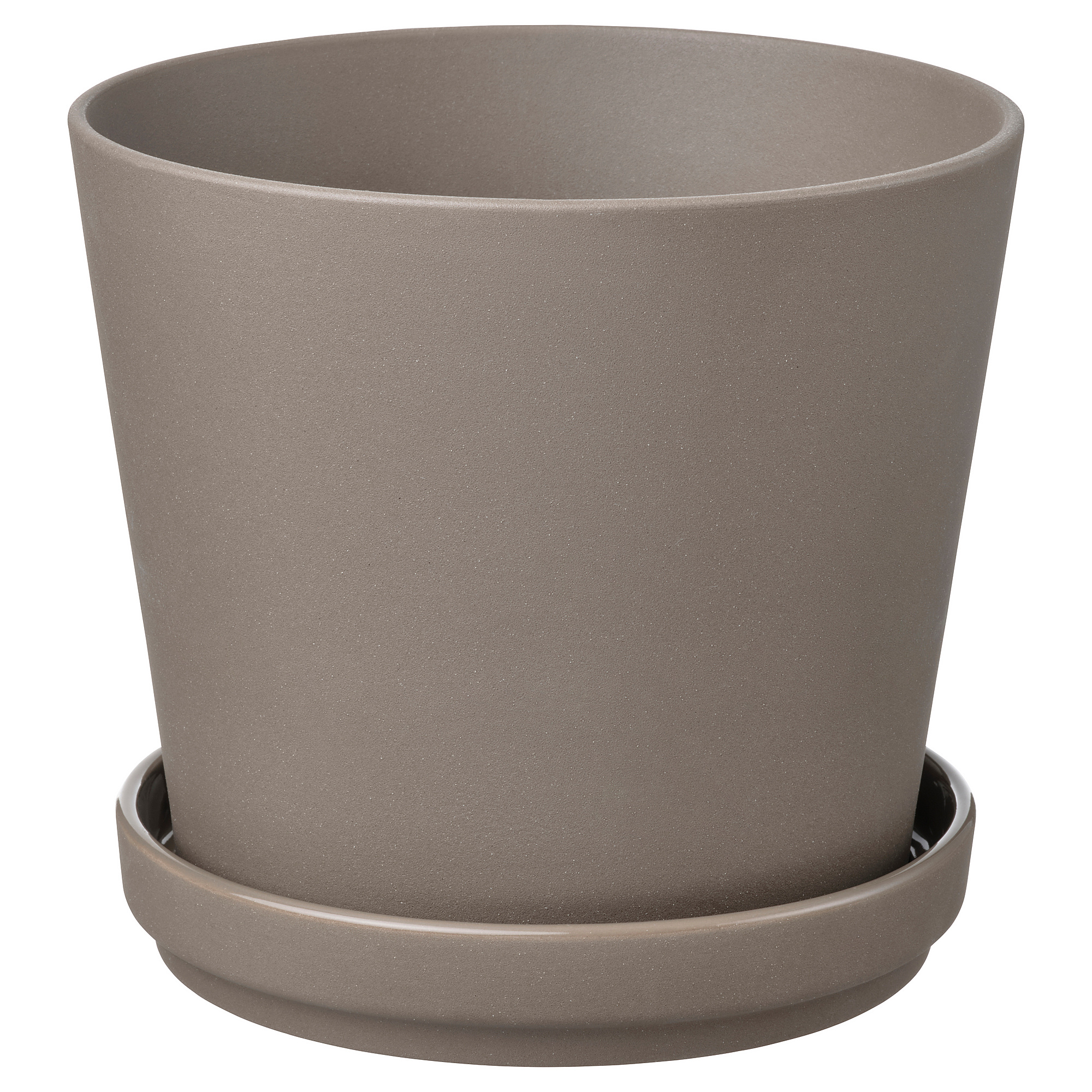 KLARBÄR plant pot with saucer