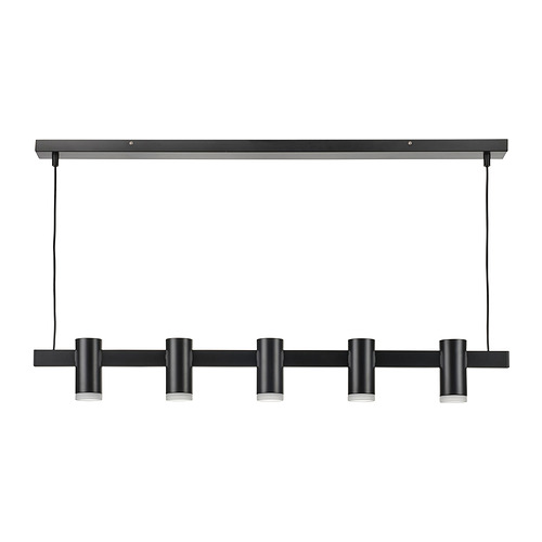 KRANSALG - 5燈頭吊燈，黑色，113 公分 | IKEA 線上購物 - PE992338_S4