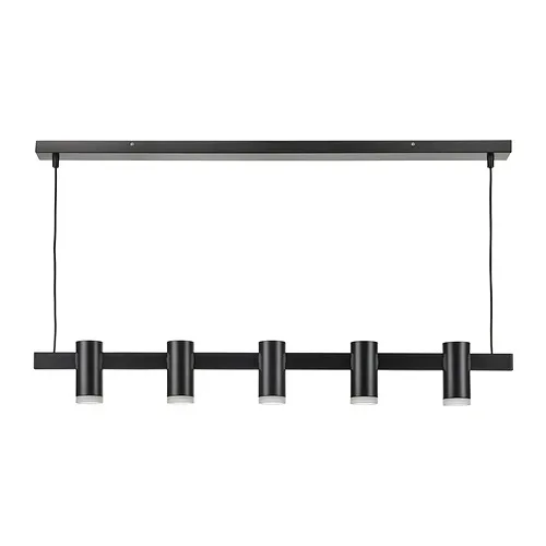KRANSALG - 5燈頭吊燈，黑色，113 公分 | IKEA 線上購物 - PE992338_S4
