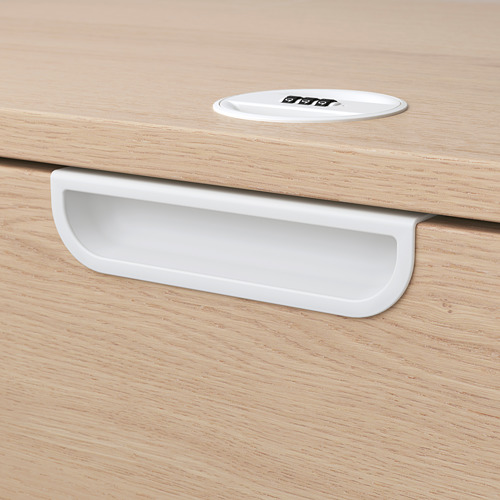 GALANT - drawer unit, white stained oak veneer | IKEA Taiwan Online - PE709381_S4