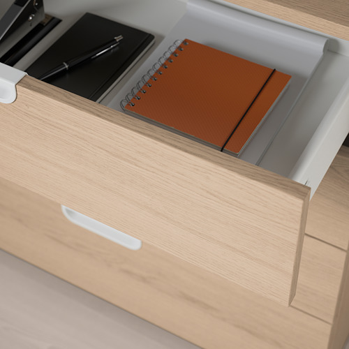 GALANT - drawer unit, white stained oak veneer | IKEA Taiwan Online - PE709384_S4
