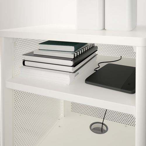 BEKANT - 收納櫃附智慧鎖, 網狀 白色 | IKEA 線上購物 - PE713834_S4
