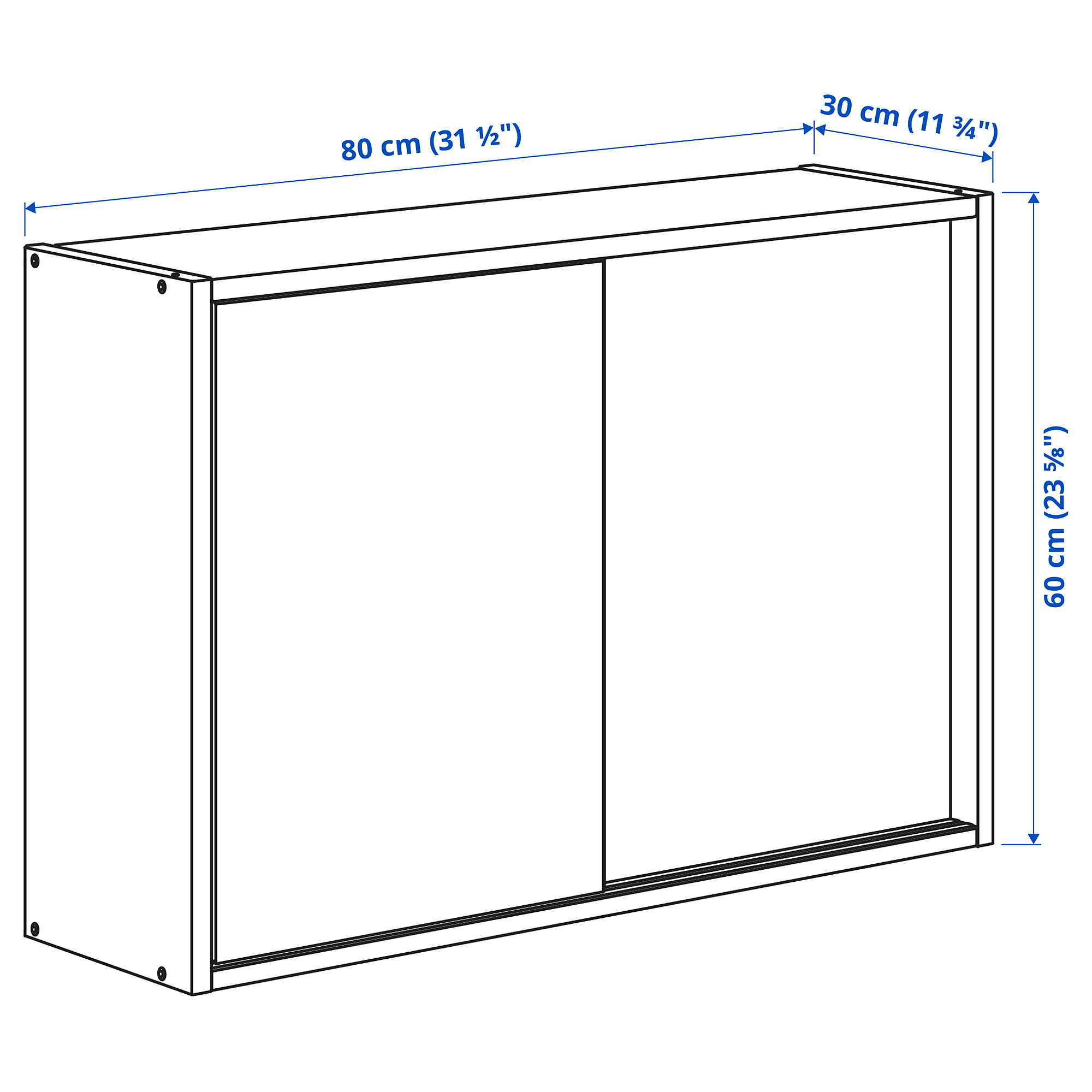 IVAR cabinet with sliding doors