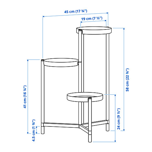 OLIVBLAD plant stand