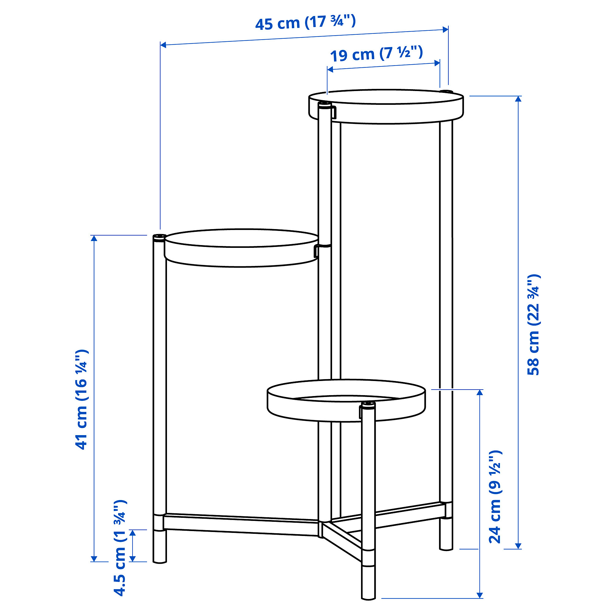 OLIVBLAD plant stand