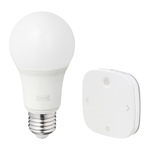 TRÅDFRI - remote control kit, smart wireless dimmable/colour and white spectrum, E27 | IKEA Taiwan Online - PE804776_S4