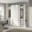 PAX/MEHAMN wardrobe with sliding doors