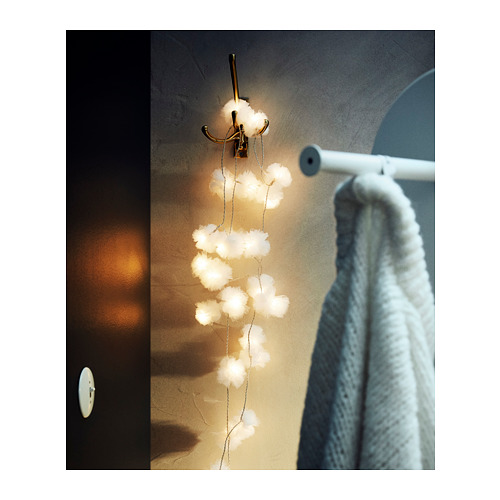 LIVSÅR - LED裝飾燈串/24個燈泡, 室內/薄紗 白色 | IKEA 線上購物 - PH156515_S4