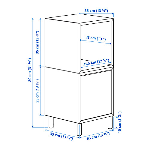 EKET cabinet combination with legs