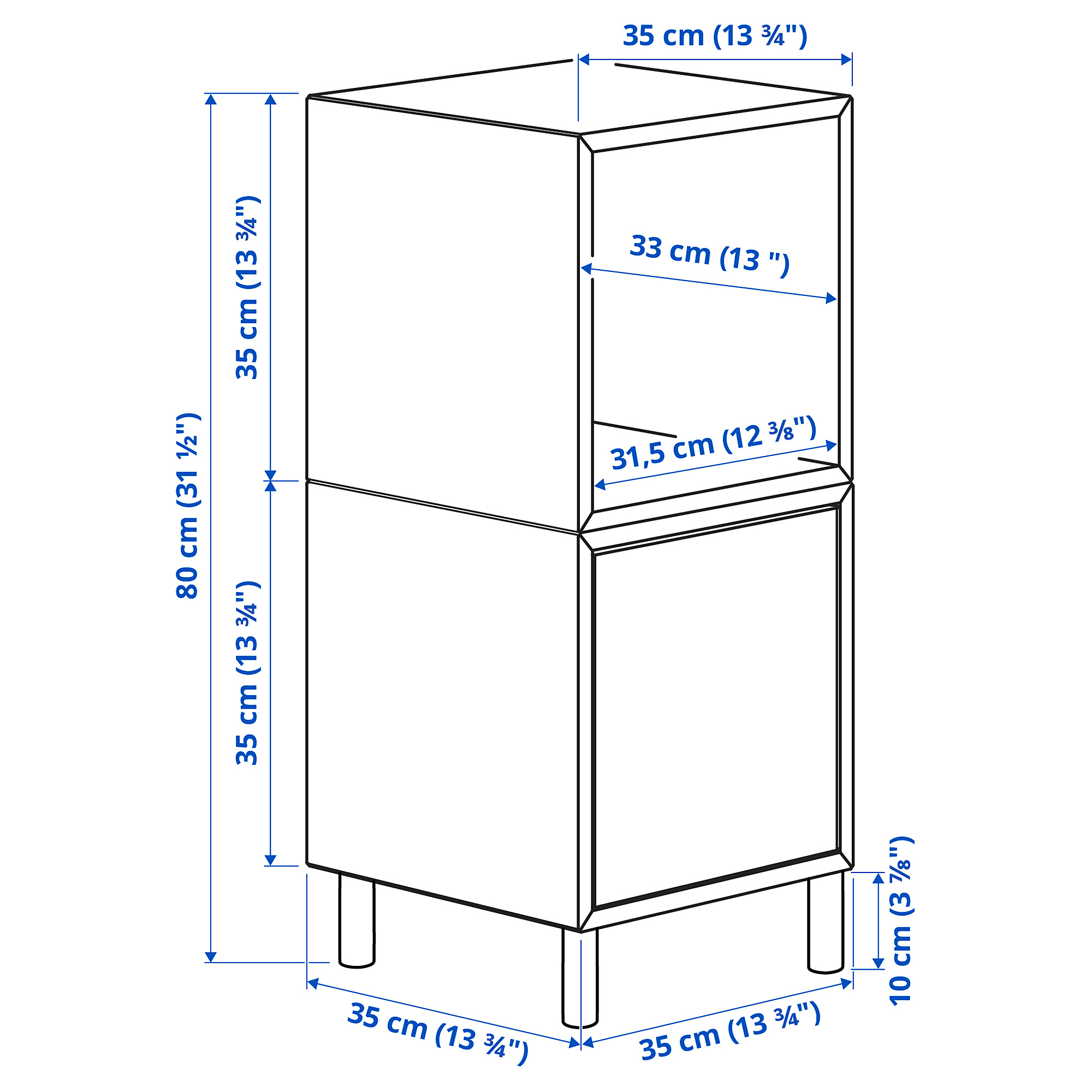 EKET cabinet combination with legs