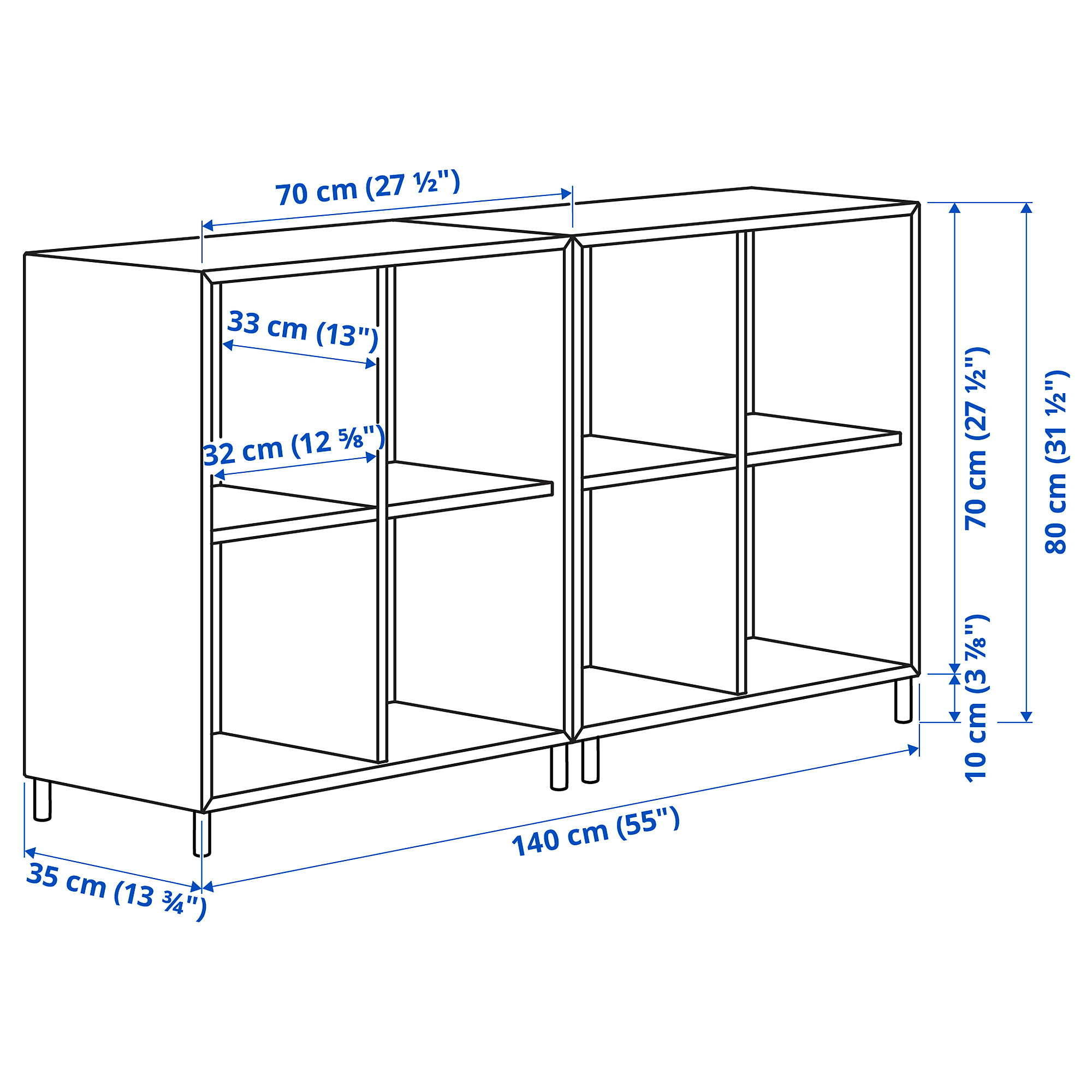 EKET cabinet combination with legs