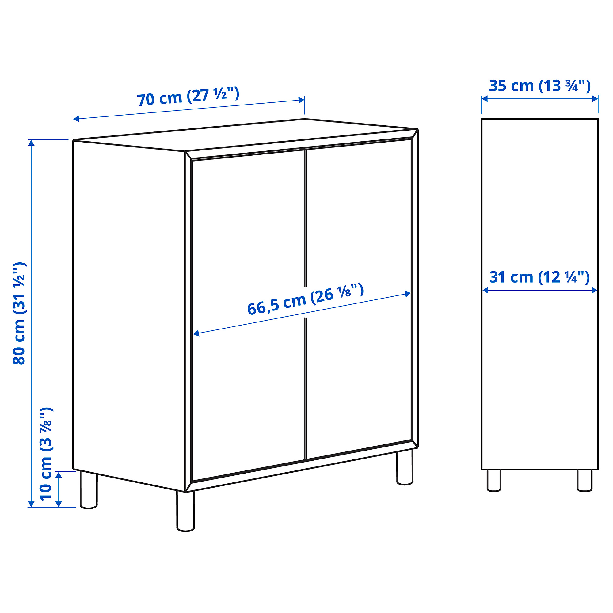 EKET cabinet combination with legs