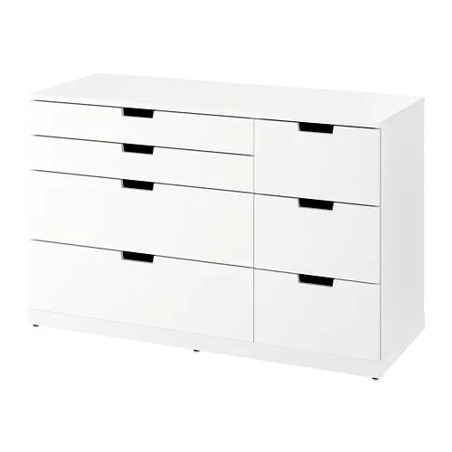 NORDLI - 抽屜櫃/7抽, 白色, 120x76 公分 | IKEA 線上購物 - PE780872_S4