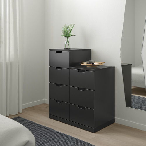 NORDLI - 抽屜櫃/7抽, 碳黑色 | IKEA 線上購物 - PE660470_S4
