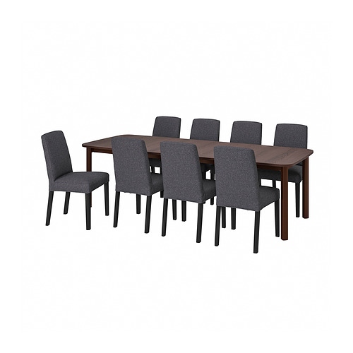 STRANDTORP/BERGMUND table and 8 chairs