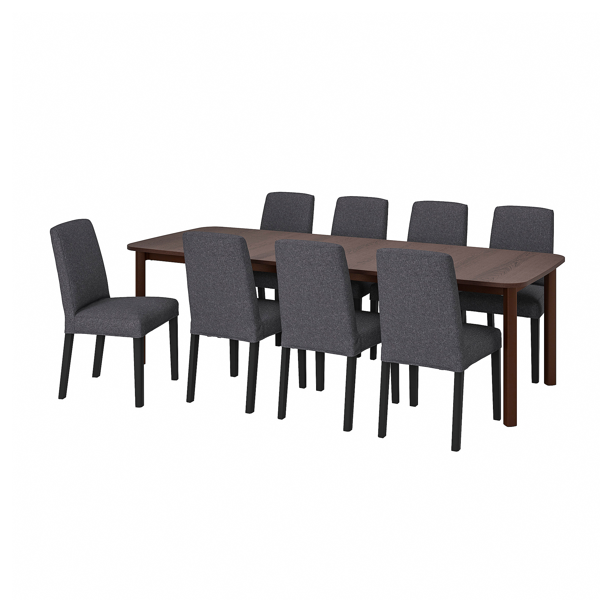 STRANDTORP/BERGMUND table and 8 chairs