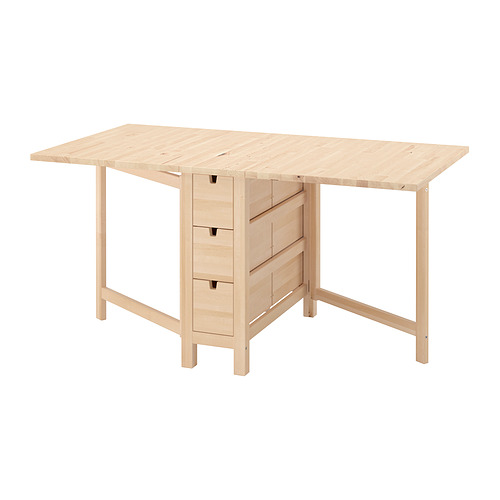 NORDEN - gateleg table, birch, 26/89/152x80 cm | IKEA Taiwan Online - PE992560_S4